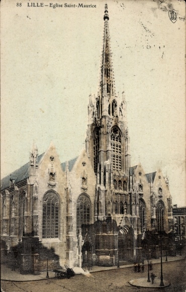 Ak Lille Nord, Eglise Saint-Maurice,  Kirche,  Abbildung