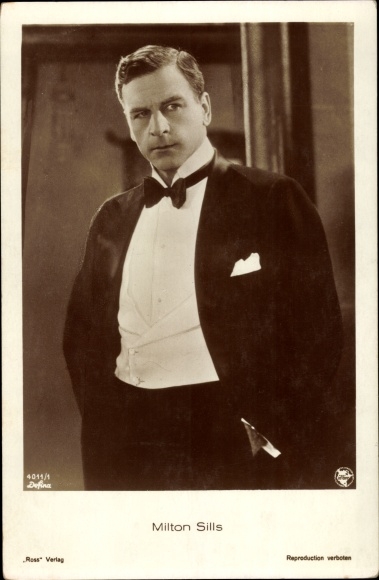 Ak Schauspieler Milton Sills, Portrait, Ross Verlag 4011/1
