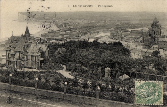 Ak Le Tréport Seine Maritime, Panorama