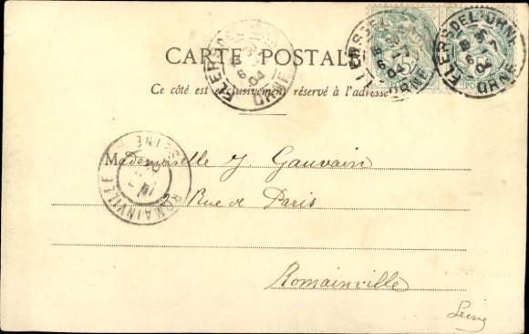 Postcard Flers-Orne, Gare