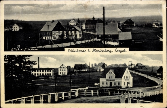 PC Kühnhaide Marienberg in the Erzgebirge, town views, school