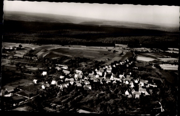 Postcard Rot am See Württemberg, aerial photograph