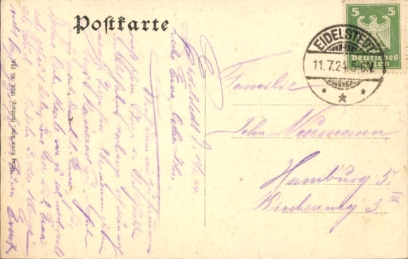 Postcard Hamburg Eimsbüttel Eidelstedt, Kieler Straße