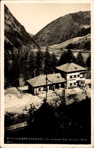 Postcard Tirol, Brennersee Station