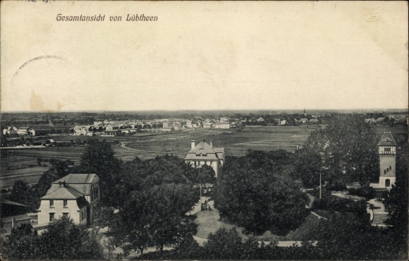 Postcard Lübtheen in Mecklenburg, overview