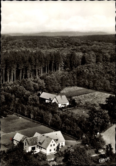 PC Meerhof Marsberg in the Sauerland, Waldhaus Wüllner, aerial photo