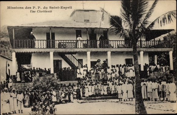 Postcard Martinique, Missions of the Fathers of the Holy Spirit, A Christian