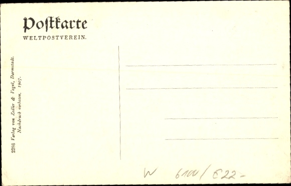 Postcard Darmstadt in Hessen, artists' colony, Haus Christiansen
