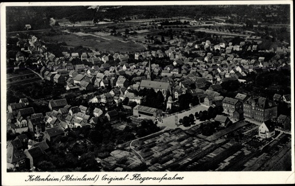 Ansichtkaart Kottenheim in de Eifel, luchtfoto