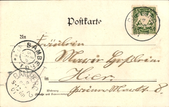 Postcard Bamberg in Upper Franconia, Cathedral, Kunegunda, Heinrich, canonization