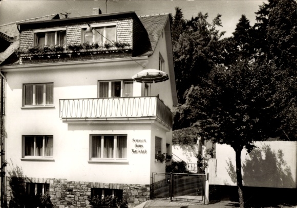 Postcard Bad Schwalbach im Taunus, Pension Haus Karlsbad, Owners F. and F. Haßmann