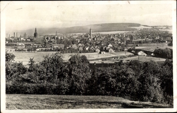 Ak Völklingen im Saarland, Stadtansicht, weite Landschaft,  Architektur, Turm, Gebäude