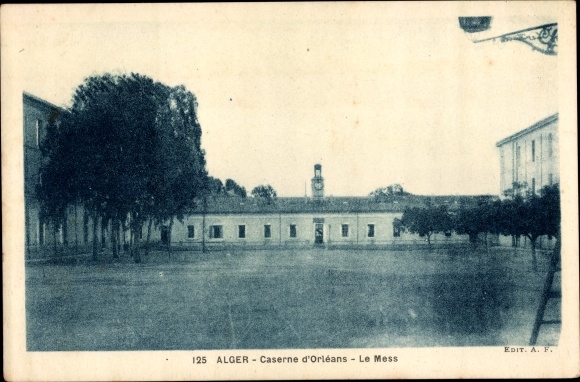 Postcard Algiers Algiers Algeria, Caserne d&#39;Orleans, Le Mess