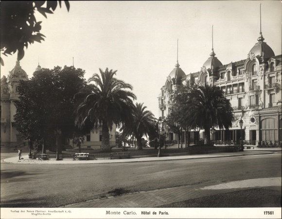 Photo Monte Carlo Monaco, Hotel de Paris, a 1900