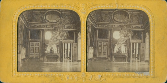 Hold to Light Stereo Photo Versailles Yvelines, Salon de l&#39;Œil de Bœuf