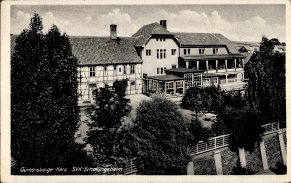 Ak Güntersberge Harzgerode am Harz, spahuis en restaurant