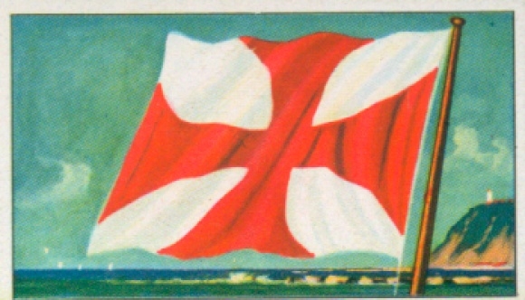 Collectieve afbeelding Rederijvlaggen van de wereldkoopvaardijvloot nr. 213, Harrison Line Liverpool