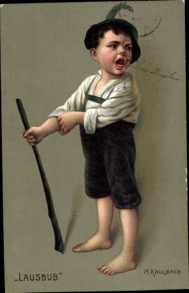 Artist PC Kaulbach, Hermann, Lausbub, Novitas 10680