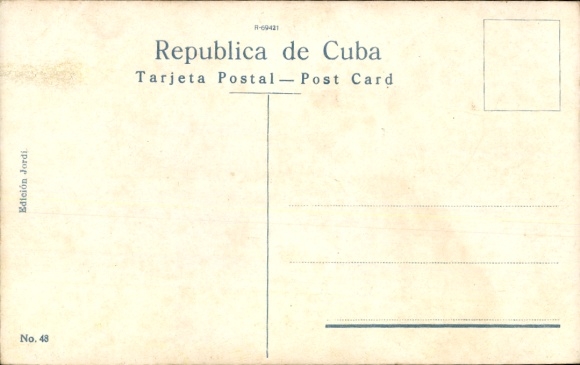 Postcard Havana Habana Cuba, Iglesia del Vedado, Vedado Church, colorful