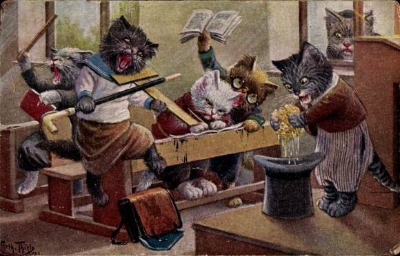 Artysta KP Thiele, Arthur, Doom się zbliża, humanizowane koty w szkole