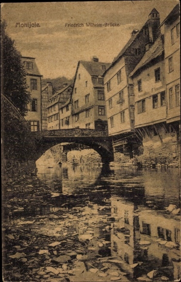 Ak Monschau Montjoie in der Eifel, Friedrich Wilhelm Brücke