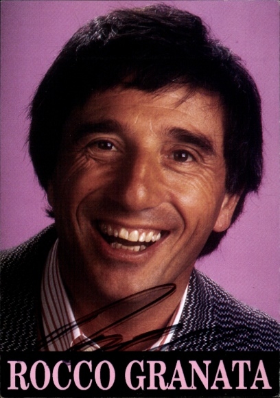 Photo singer Rocco Granata, autograph