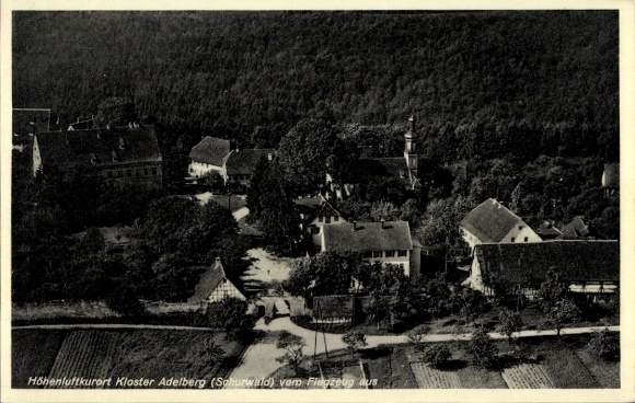 Ak Adelberg bei Göppingen, Fliegeraufnahme
