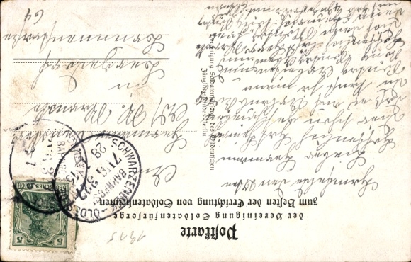Artist Postcard Duke Albrecht of Württemberg, On a Horse, Battle, I. WK