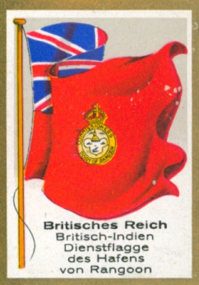 Collection picture Ulmenried flag pictures No. 367, British Empire, British India, official flag, Rangoon