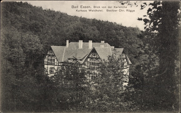 Ak Bad Essen in Nedersaksen, Kurhaus Waldhotel