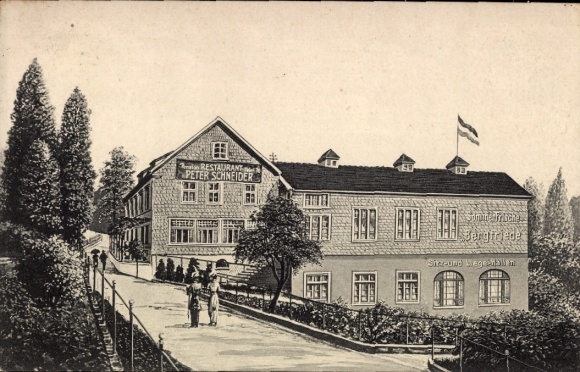 Ak Schnellenbach Engelskirchen im Bergischen Land, Gasthof und Sommerfrische Bergfriede