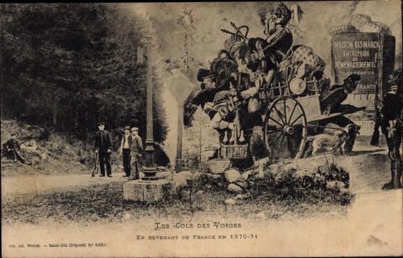 KP Vosges France, Les Cols des Vosges, En Revenant de France 1870-1871