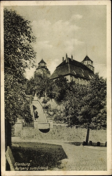 Ak Eilenburg an der Mulde, trap naar het kasteel