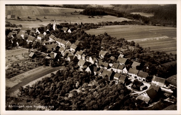 Postcard Börtlingen in Württemberg, aerial photograph