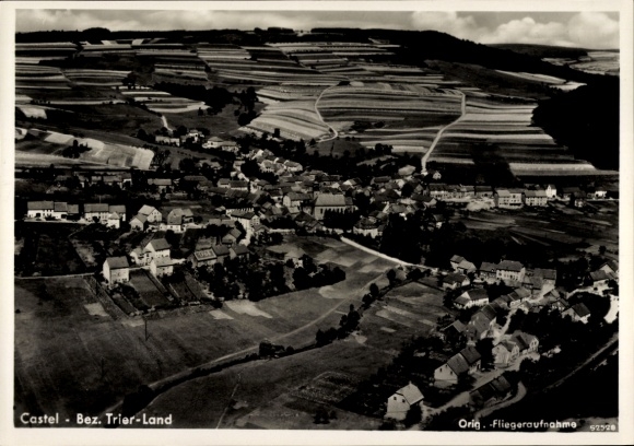 Ak Castel Kastel Nonnweiler Saarland, luchtfoto