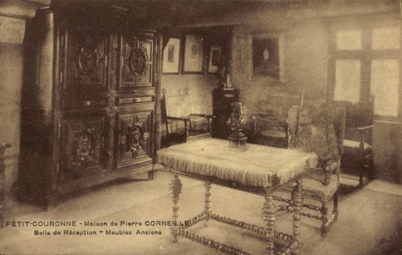 CPA Petite Couronne Seine Maritime, Maison de Pierre Corneille, Salle de Reception