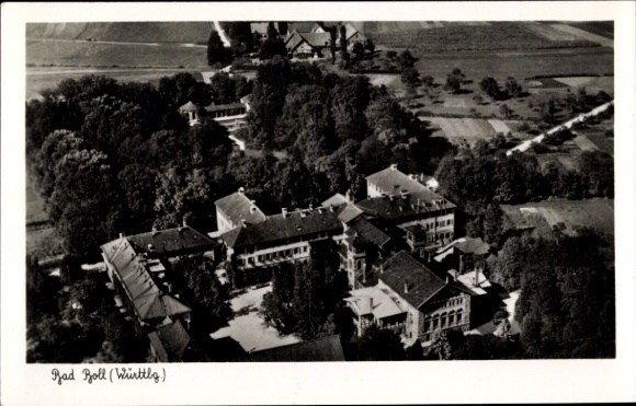 Ak Bad Boll in Württemberg, luchtfoto