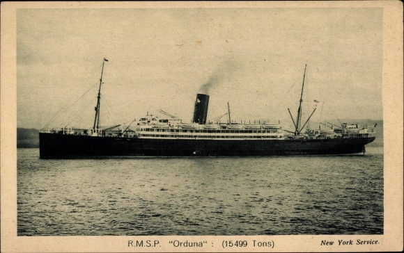 Ak-stoomboot Orduna, Royal Mail Lines