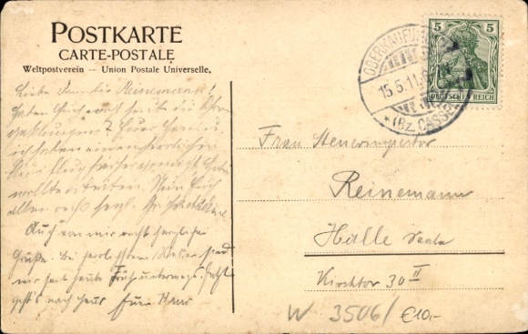 Postcard Helsa in Hesse, Panorama
