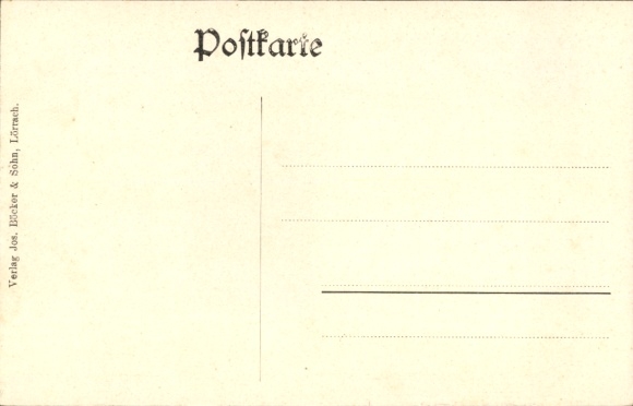 Postcard Fahrnau Schopfheim in the Black Forest Baden, general view, Gasthaus zum Löwen
