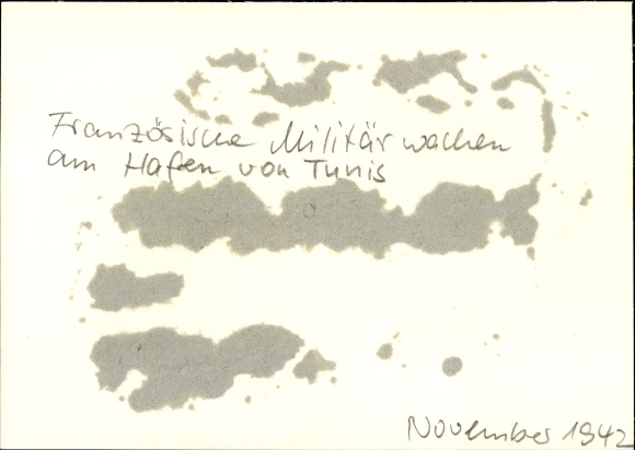 Zdjęcie Heinrich Hoffmann, francuska straż wojskowa w porcie w Tunisie, listopad 1942 r