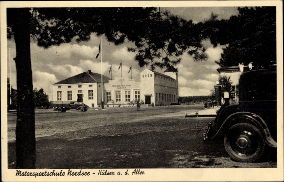 Postcard sleeves Dörverden in Lower Saxony, motorsport school North Sea
