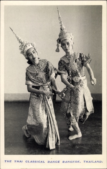 Foto Ak Bangkok Thailand, The Thai Classical Dance, Tänzerinnen