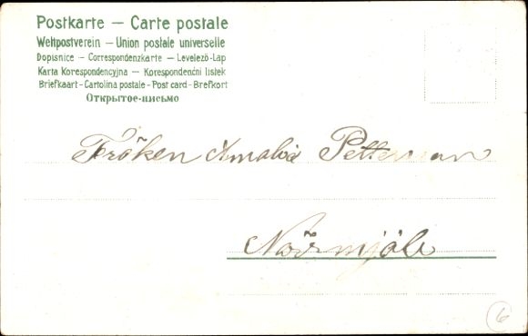 Chromo-Litho Congratulations Easter, wagon, Easter bunnies, Easter eggs, flowers, snowbells