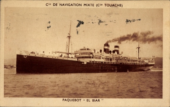 Ak Dampfer El-Biar, Compagnie de Navigation Mixte
