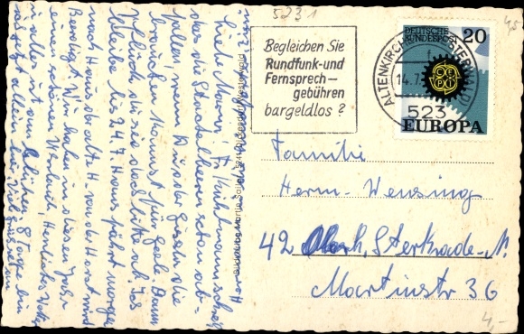 Postcard Kroppach in the Westerwald, long shot, lot at the Nister