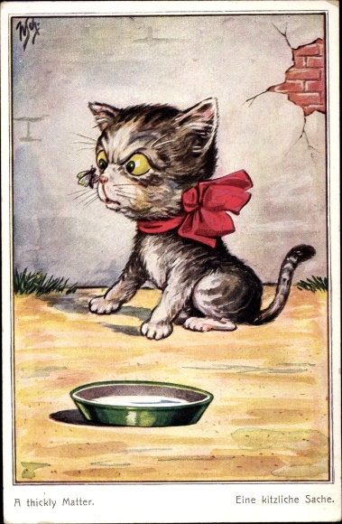 Artist Ak, cat, bow tie, a ticklish thing