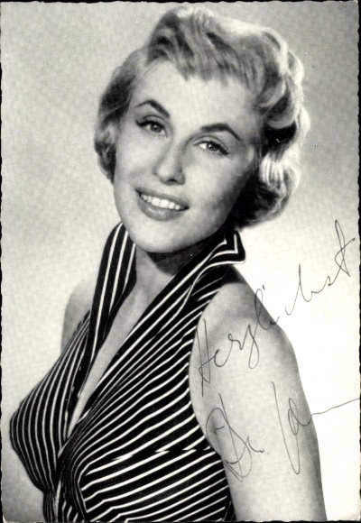 Ak Schauspielerin Bibi Jahns, Portrait, Autogramm