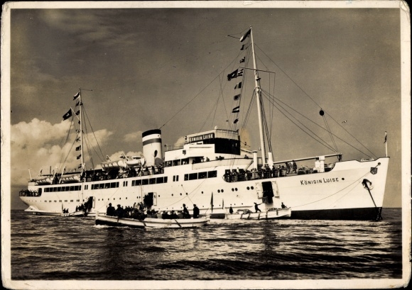 Ak Dampfer MS Königin Luise, HAPAG