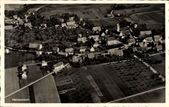 Postcard Haisterkirch Bad Waldsee in Upper Swabia Württemberg, aerial photograph